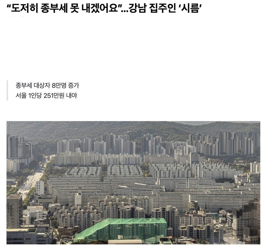 “도저히 종부세 못 내겠어요” 강남 집주인 ‘시름’.jpg_1.jpg