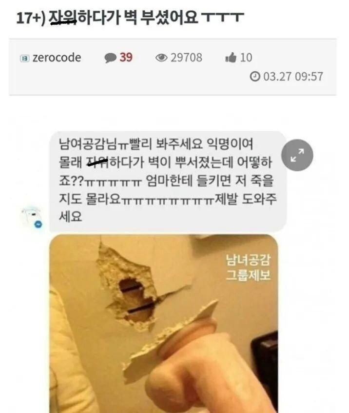자기위로하다 벽부순 언니_1.jpg