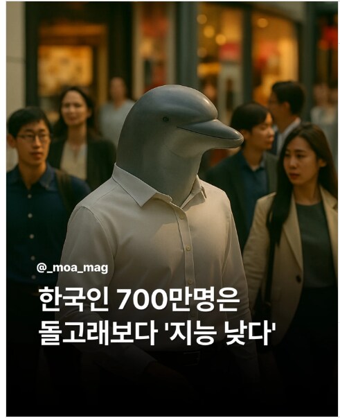 한국인 700만명은 돌고래보다 '지능 낮다'_1.png