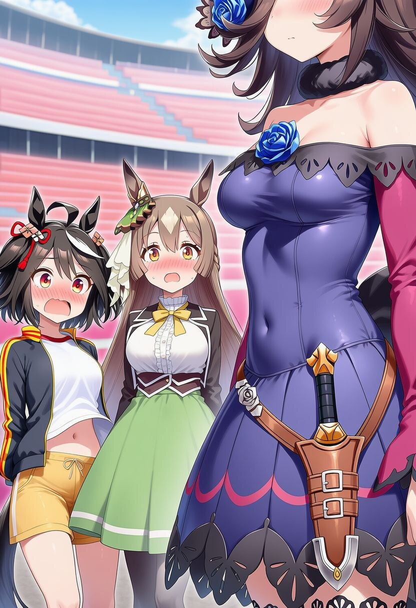 라이스의 승부복 보고 흥분한 키타산과 사토노가 커서_1.jpg