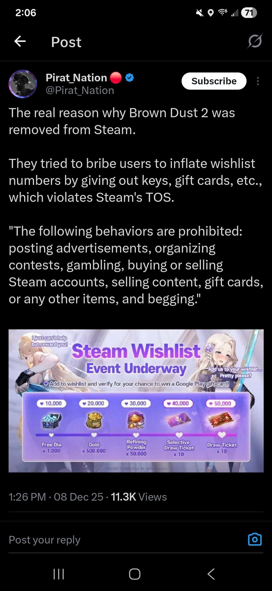 브더2가 스팀에서 내려간 이유_1.png