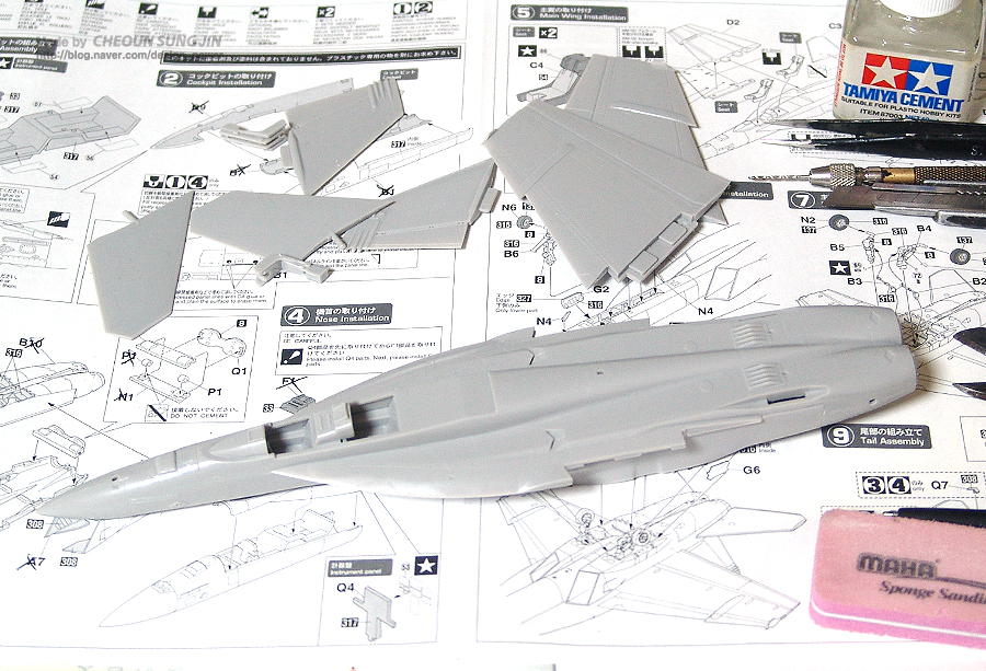 F/A-18F Super Hornet `Top Gun`프라모델 제작의뢰 조립_3.jpg
