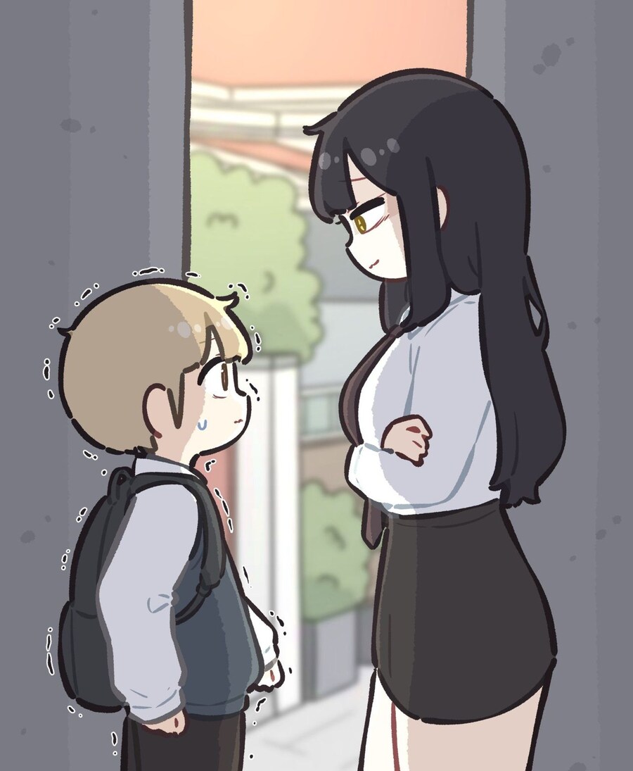 골목길에서 무서운 누나를 만나는 만화_1.jpg