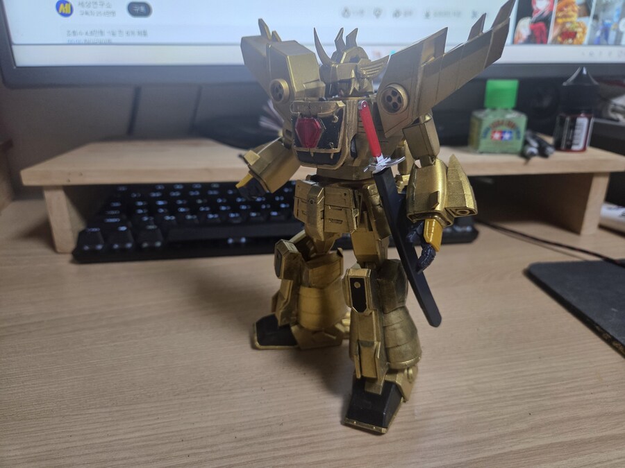 초보 처음 아크릴 스펀지 풀도색해본 Smp 골드런입니다_11.jpg