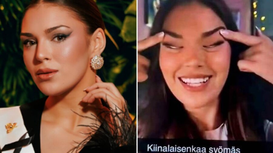 동양인 비하 제스처한 미스 핀란드, 자격박탈행_1.jpg