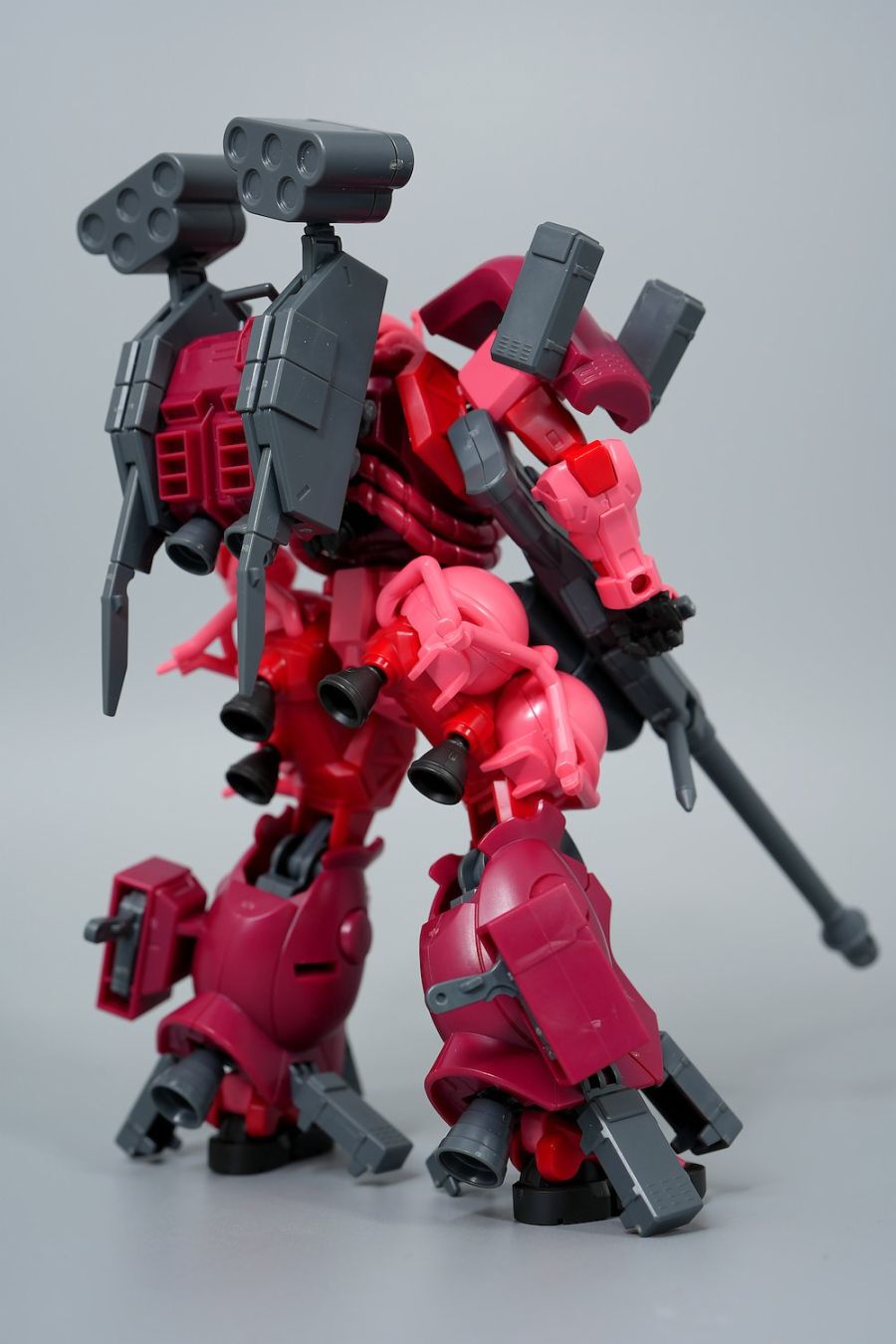 HG GQ 1/144 샤아 전용 자쿠 + 어메이징 부스터 조합 사진 2_2.jpg