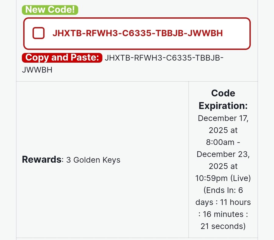 12월 23일 까지 쓸 수 있는 골드키 코드입니다._1.jpg