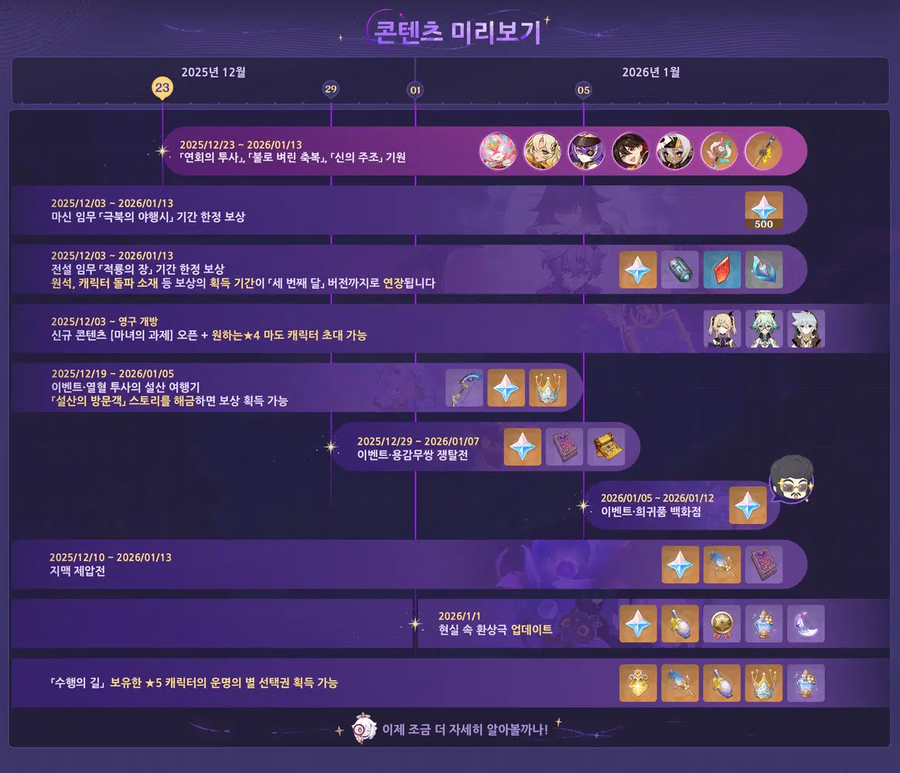 원신「극북의 야행시」 「세 번째 달」 버전 이벤트 알림 제2회_2.webp