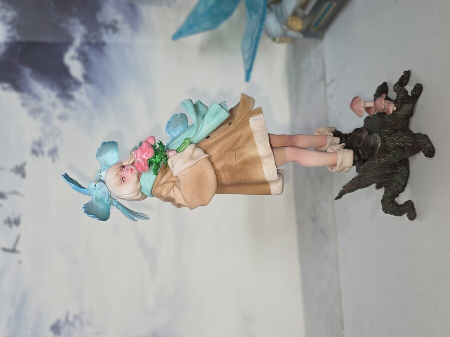 파랑새와 소녀 레진피규어 완성_2.jpg