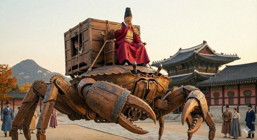 감 먹는 임금과 뒤주에 탄 세자를 지고 가는 게임_1.jpg