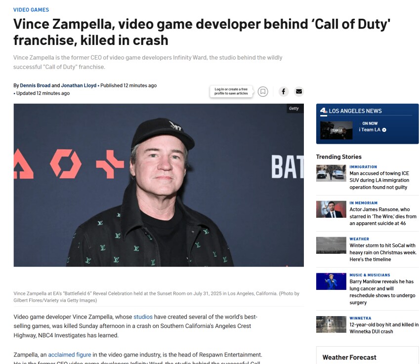 이번에 사망한 빈스 잠펠라에 대해 커뮤니티에서 추모 여론이 적은 이유_1.png