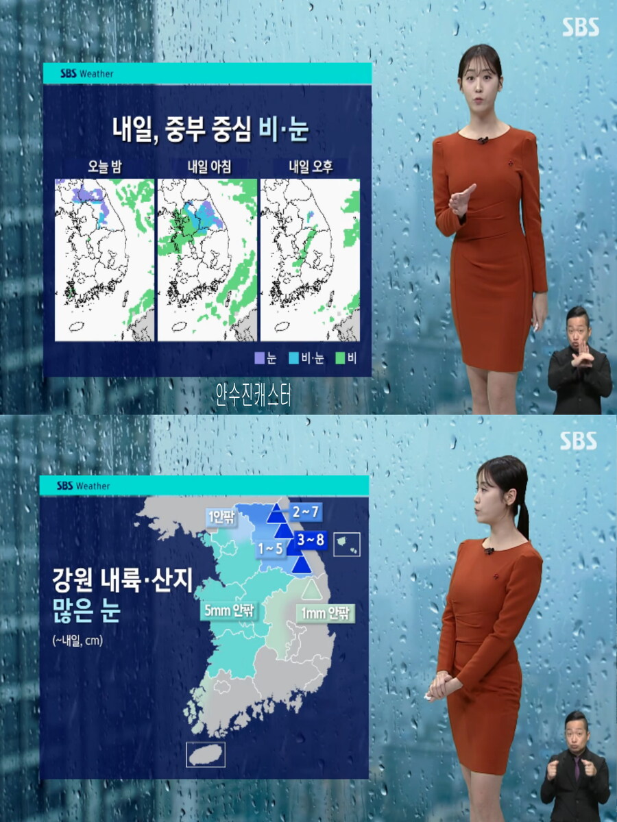 내일까지 중부 중심 비 또는 눈(초미세먼지 나쁨, 화요일 다시 추워져)_6.jpg