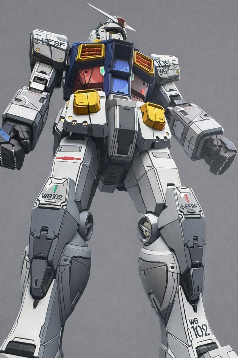 PG]언리쉬드 퍼스트 건담 애니도색 완성_13.jpg