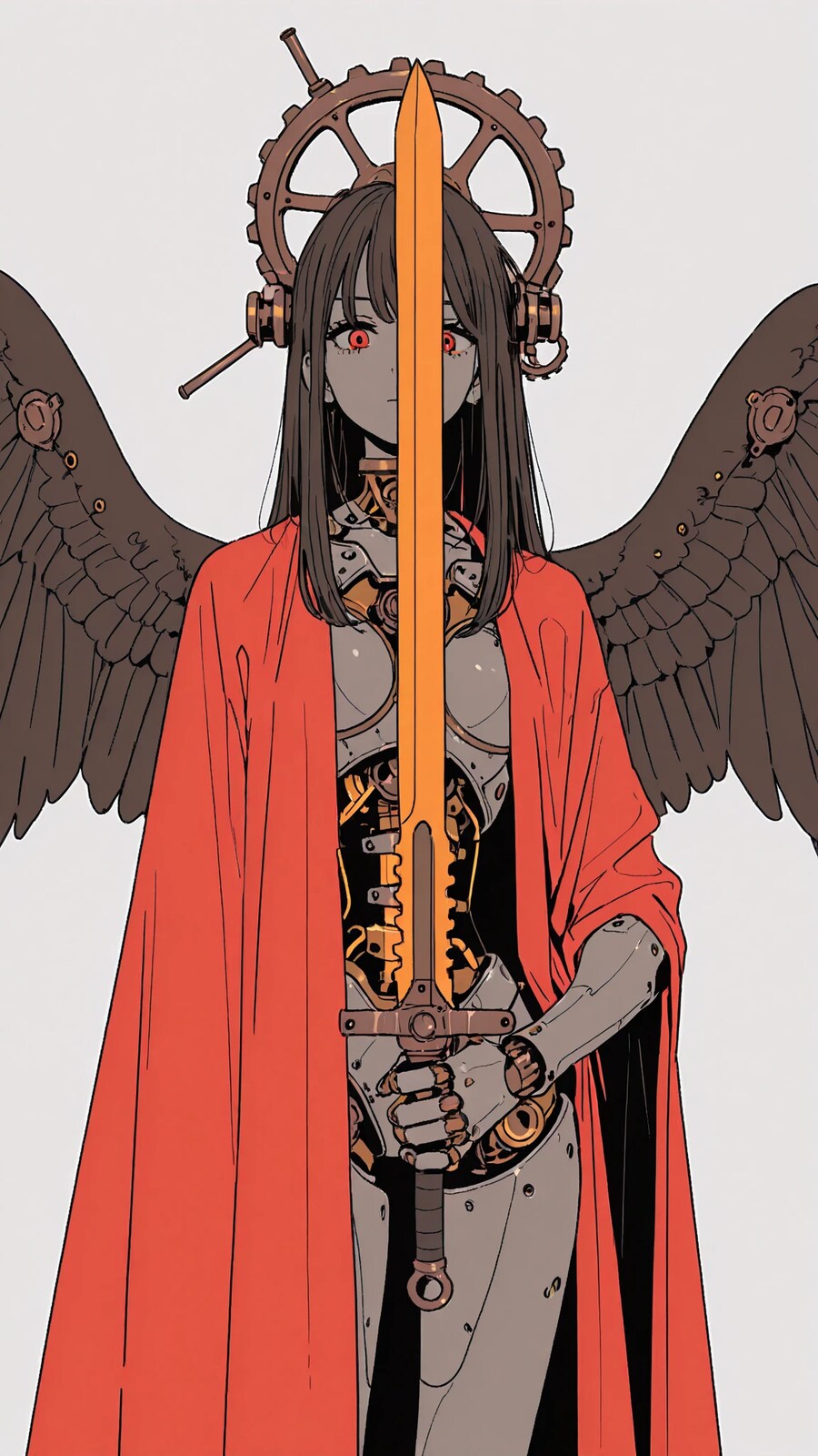 AI) 스팀 펑크 기계소녀 일러스트_5.png