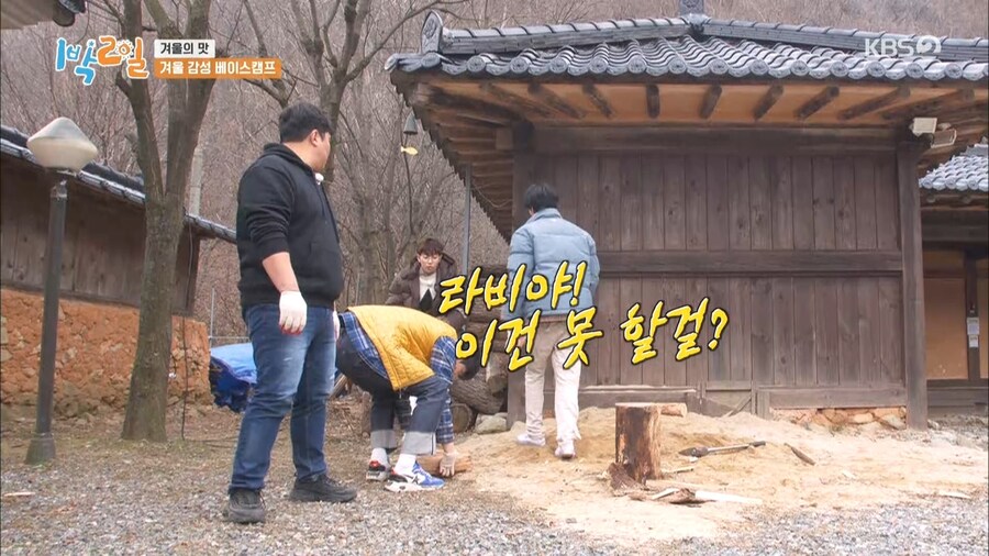 문세윤이 장작 패는거 보고 감탄한 1박2일 멤버들.gjf_19.jpg