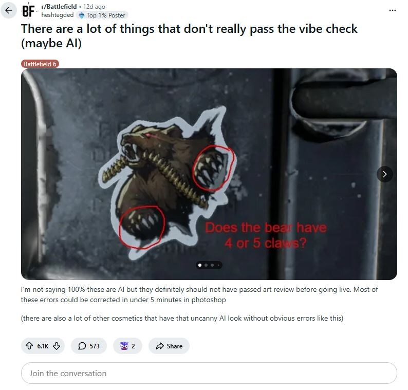 배틀필드6 생성형 AI 관련 콜 오브 듀티 유사 논란_3.jpg