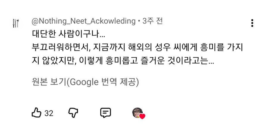 트리컬) 스피키 한국 성우의 의외의 경력에 놀라는 일본인_11.jpg