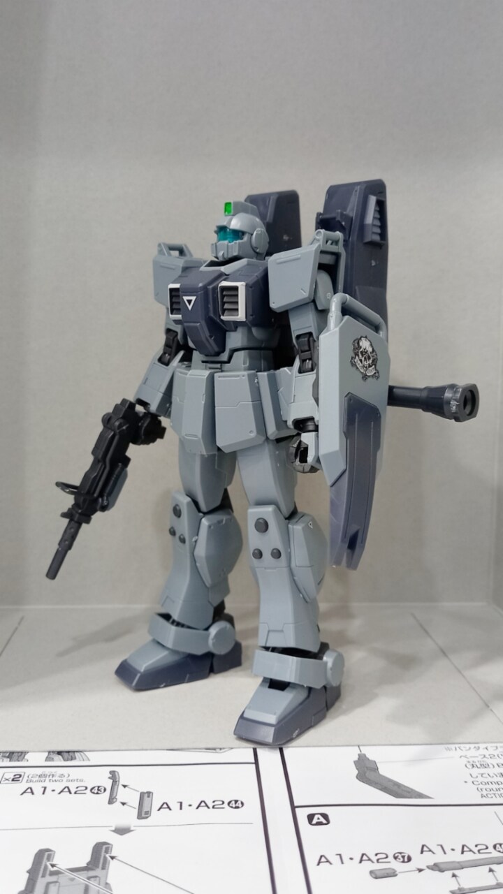 두 번째로 만든 HGUC 육전형 짐 슬레이브 레이스 패러슈트팩_3.jpg