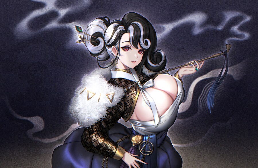 니케)로산나 한복풍으로 그려봤어요_1.png