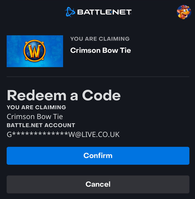 와우 유럽 프링글스 프로모션 보상 '진홍색 나비 넥타이' 형변템_5.png