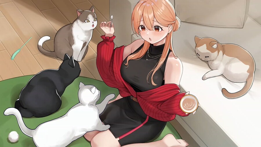 집에서 어리광부리는 사회인 그녀의 연애사정 체험판 배포, 스크린샷_9.jpg