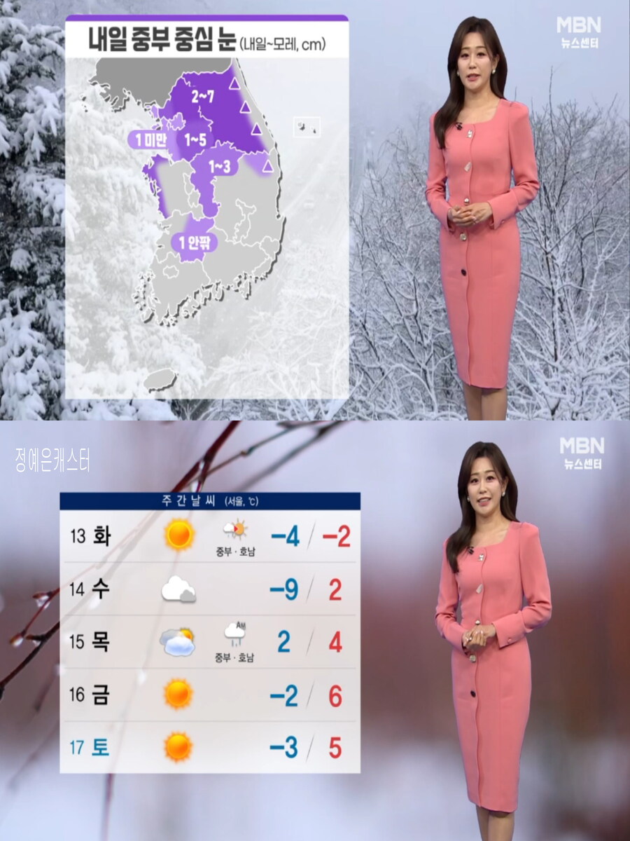 내일, 아침 서울 영하 9도(중부 눈 또는 비, 당분간 강추위)_12.jpg