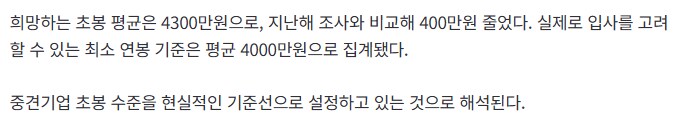 취준생 희망 초봉 4300만원, 작년보다 400만원 내려_2.png