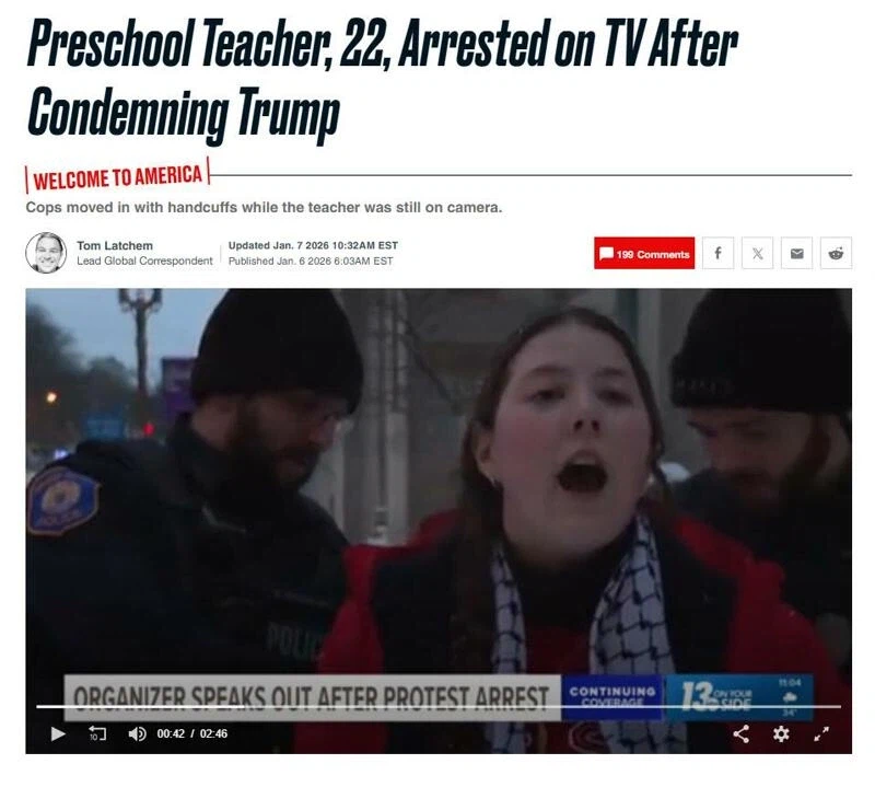 '중국'에서 국가 지도자를 모욕한 교사를 TV 생중계 도중에 체포하는 경찰.jpg_1.webp