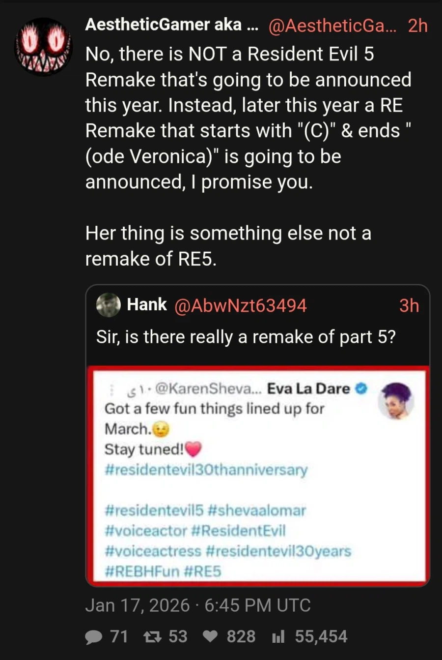 (루머) 바하 코드 베로니카 리메이크 올해 공개될 것_1.webp