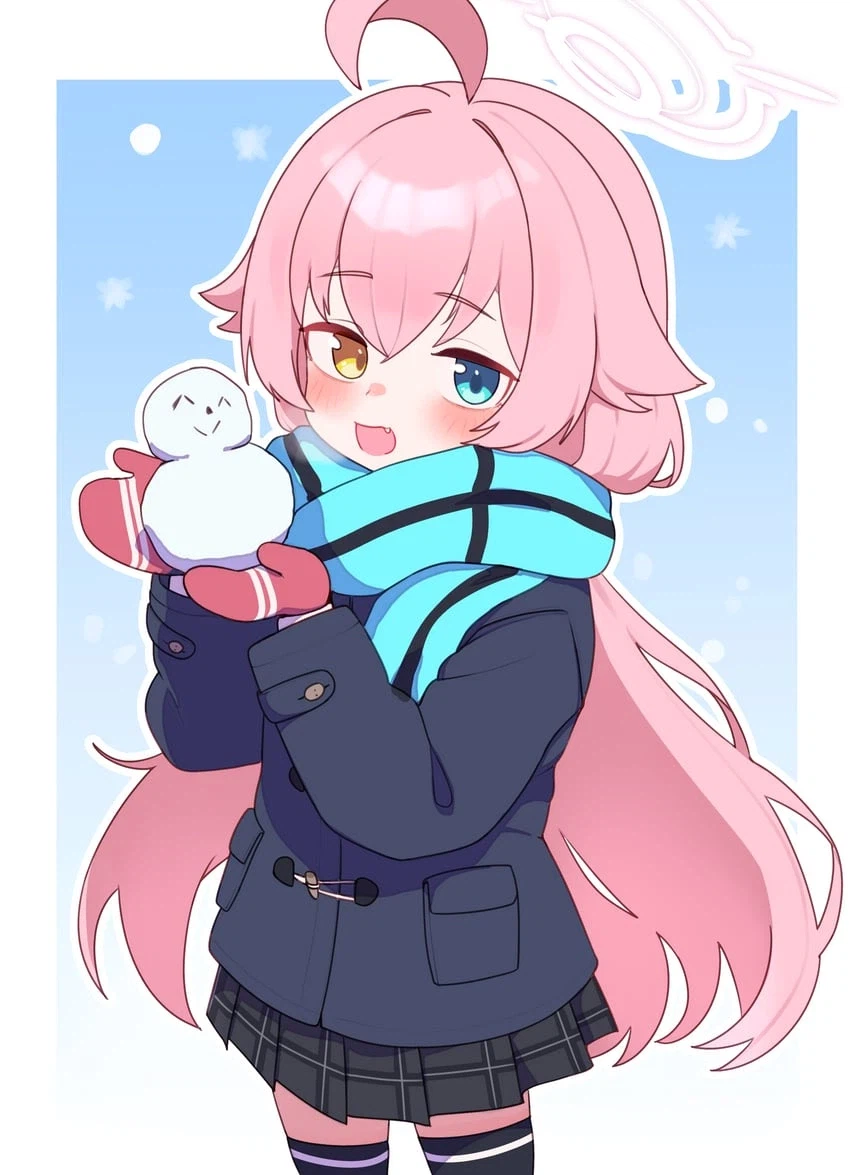 블루아카) 호시노와 눈싸움_2.webp