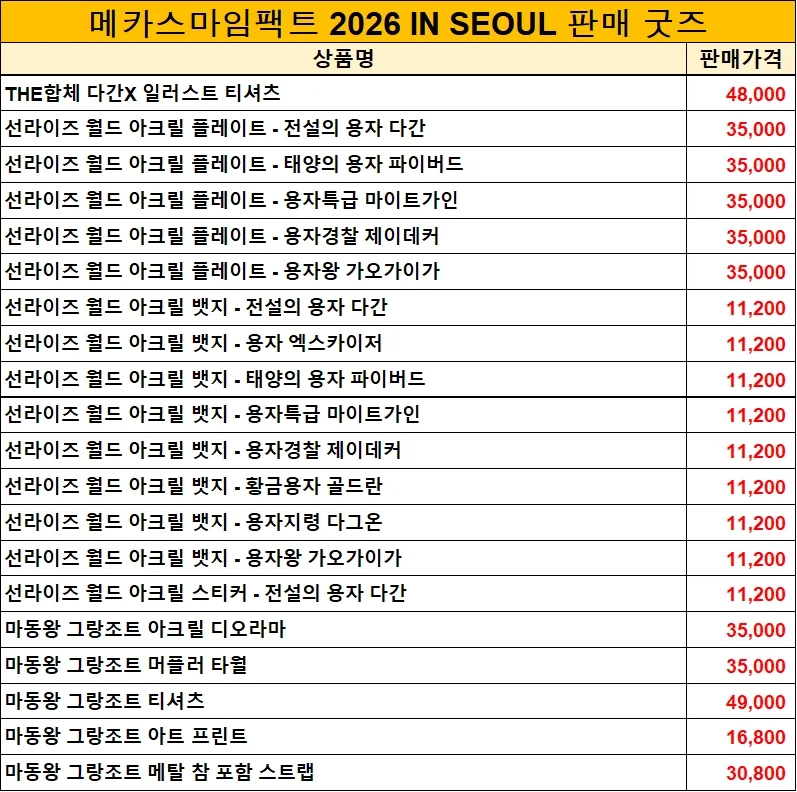 [굿스마일] 메카스마 임팩트 2026 in 서울 판매 목록 안내_2.webp