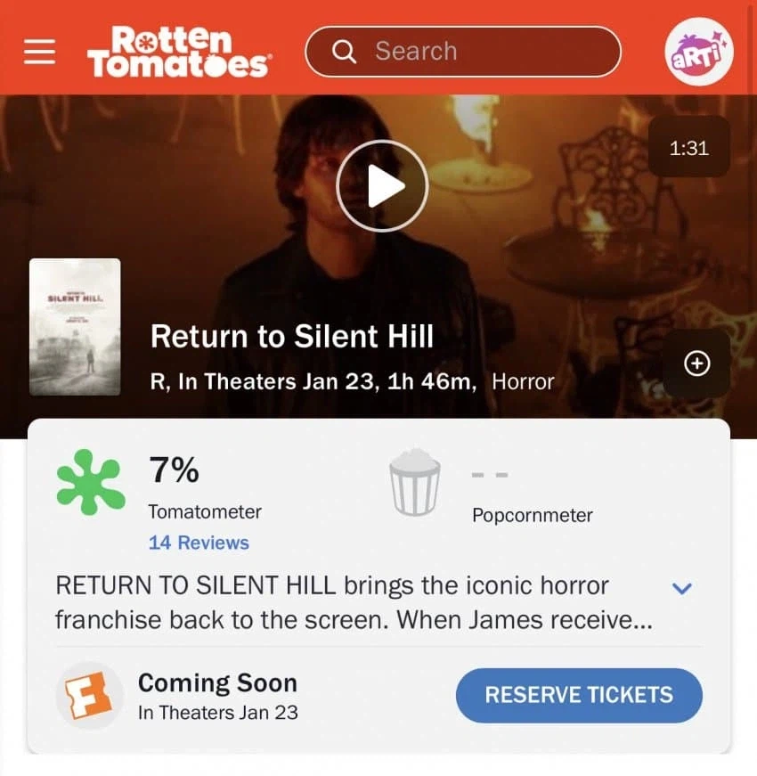 영화 리턴 투 사일런트 힐 평점&IGN 리뷰_1.webp