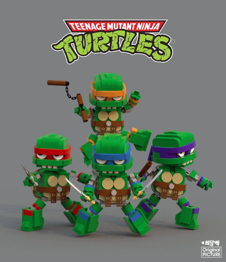 레고로 만든 닌자거북이(창작)_2.webp