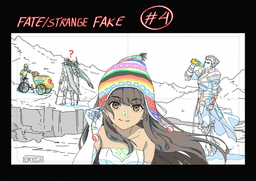 페이트 스트레인지 페이크) 4화 원작 삽화가, 애니메이터 축전_2.webp