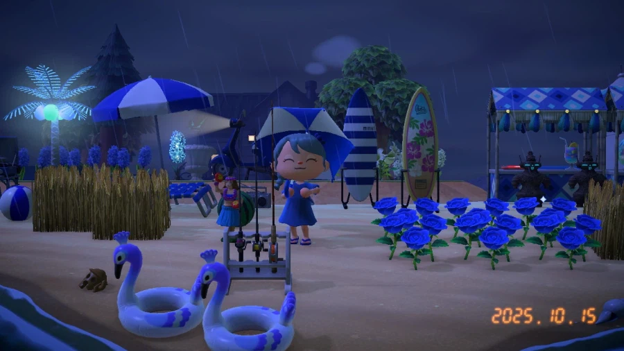 푸른 섬, 파란 아이가 빗속에서 춤을 춥니다_1.webp