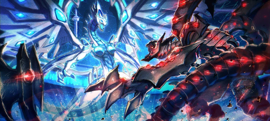 푸른 눈의 카오스 MAX 드래곤, 딥아이즈 화이트 드래곤 일러스트들_9.webp