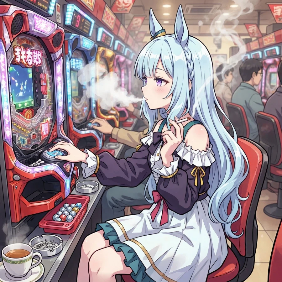 [말딸] AI가 그린 파친코하는 아르당_1.webp