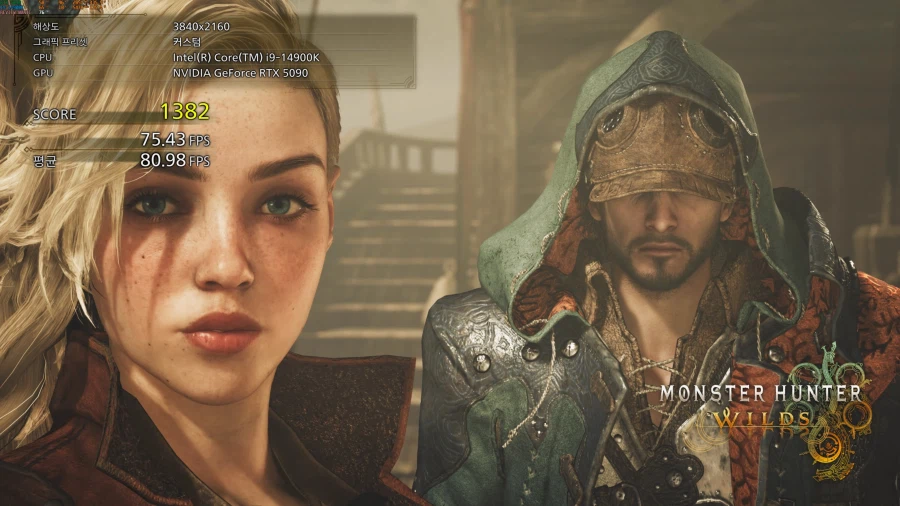 몬스터헌터와일즈 안쟈나프아종+역전라비나 4k 144프렘 rtx5090_1.webp