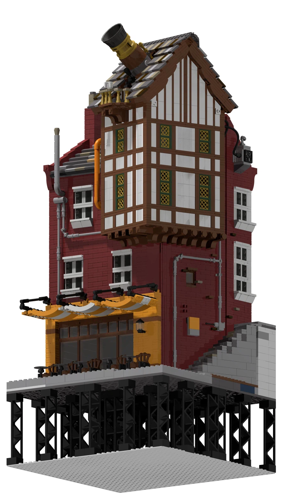 [스압] 미국 AFOL의 MOC 모듈러 - "방구석 공상가의 탑"_7.webp