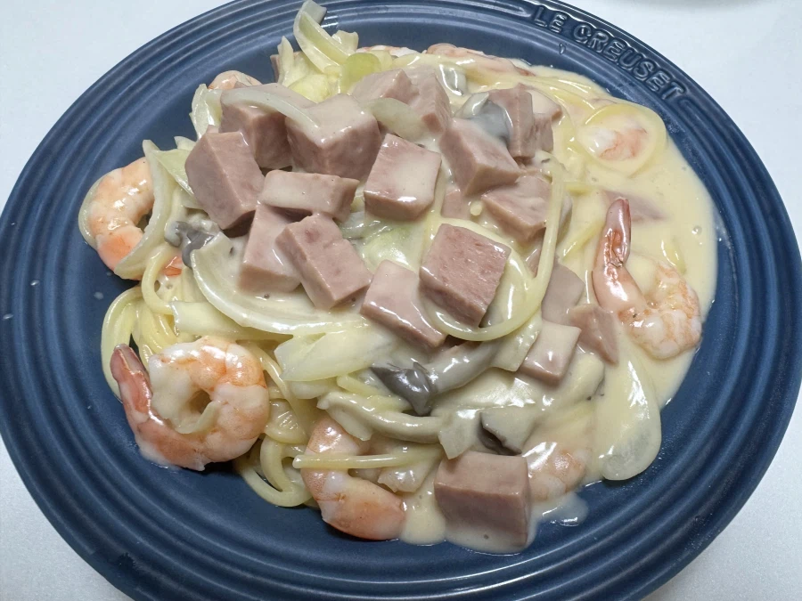 만들어 먹은 크림 파스타~~~_1.webp