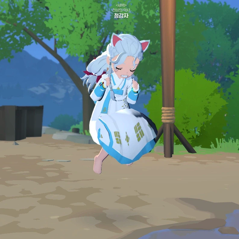 모비노기)저번에 고양이 귀에 이번 한복정보 나오자마자 만들고 싶었어_7.webp