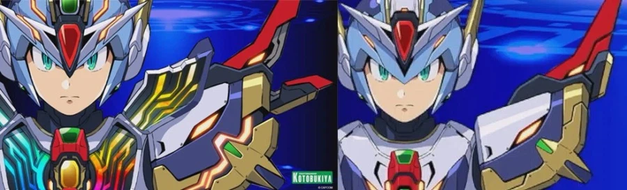 [코토부키야] DM 시리즈 록맨X 포스아머 전개 기믹 비교 이미지_1.webp