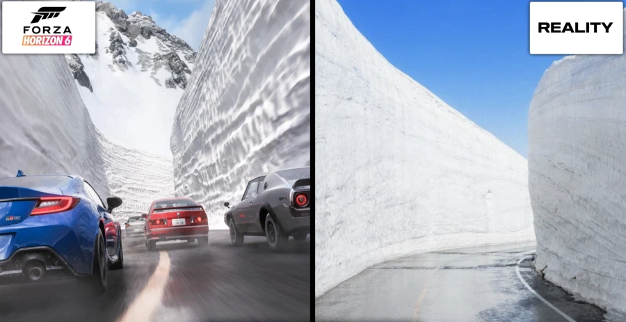 포르자 호라이즌 6 게임 / 실제 일본 비교_5.webp