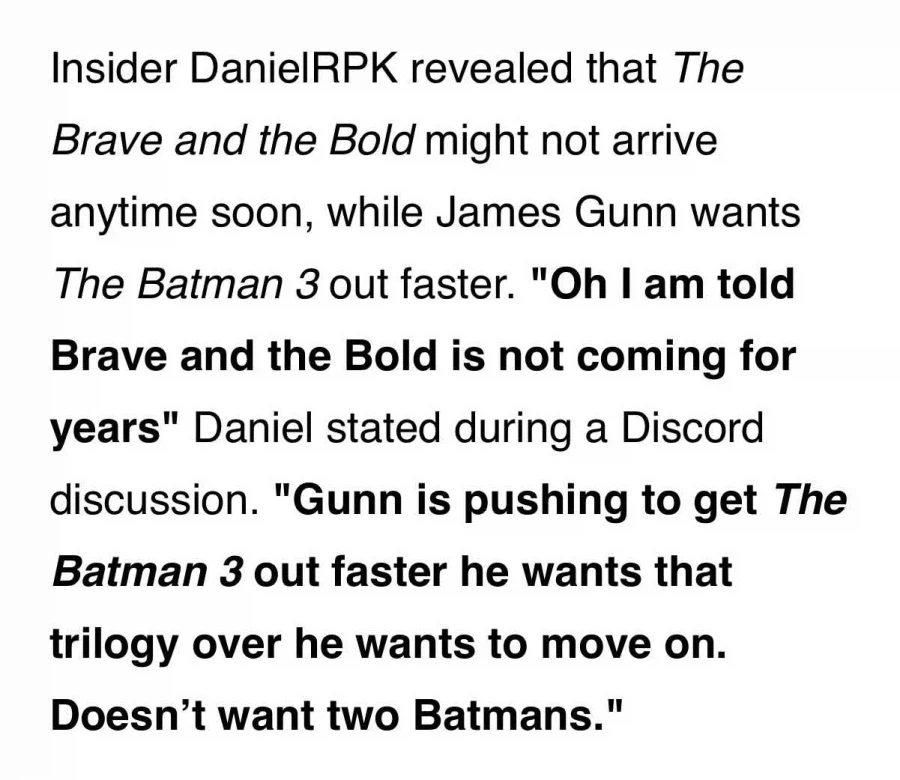 제임스 건은 ‘더 배트맨’ 트릴로지를 먼저 마무리하고 싶어한다_1.webp