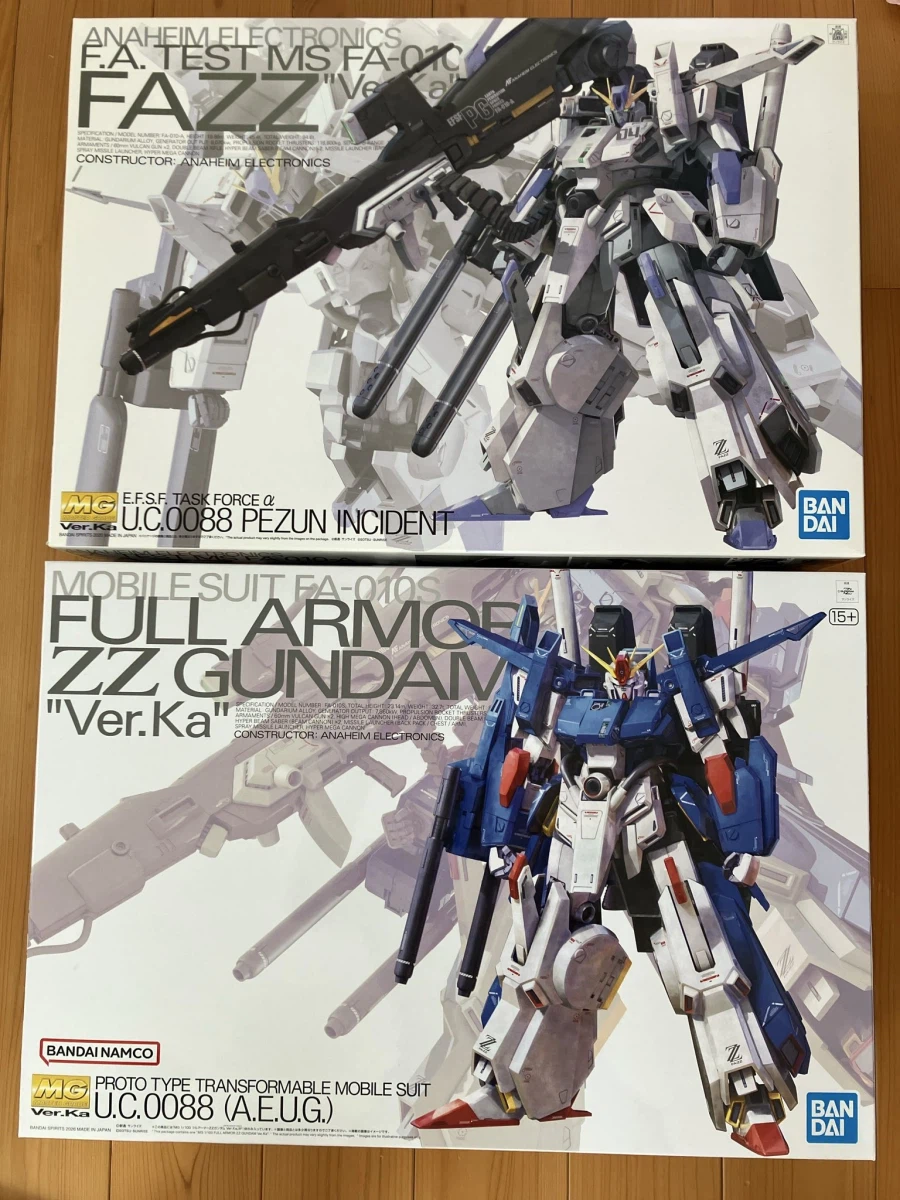 MG 풀 아머 ZZ 건담 Ver.Ka 박스 비교 + 설명서 표지 사진_1.webp