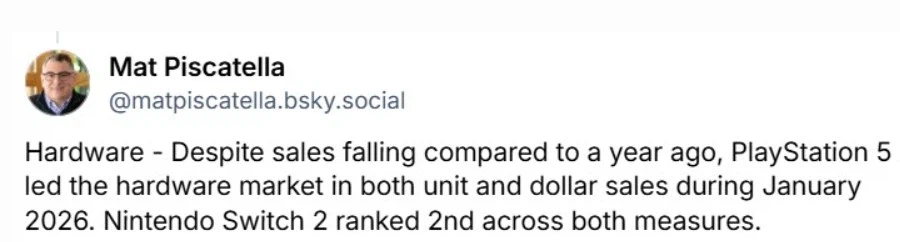 2026년 1월 미국 콘솔 판매량 PS5가 1위 차지_1.webp