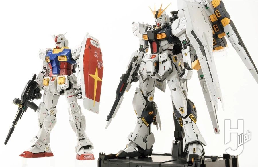 PG 언리쉬드 퍼스트 건담 + 뉴 건담 HJ 게재 나열 사진_2.webp