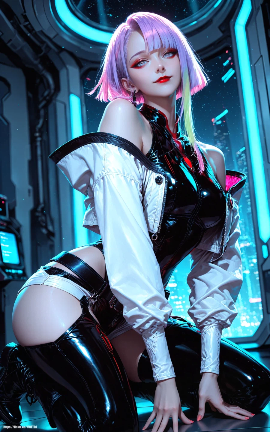 (AI) 루시 쿠시나다 (Cyberpunk Edge Runners)_3.webp