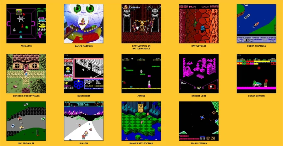 레어 사의 명작 14작품을 수록한 휴대용 게임기 '슈퍼 포켓 레어 에디션' 발표_2.webp