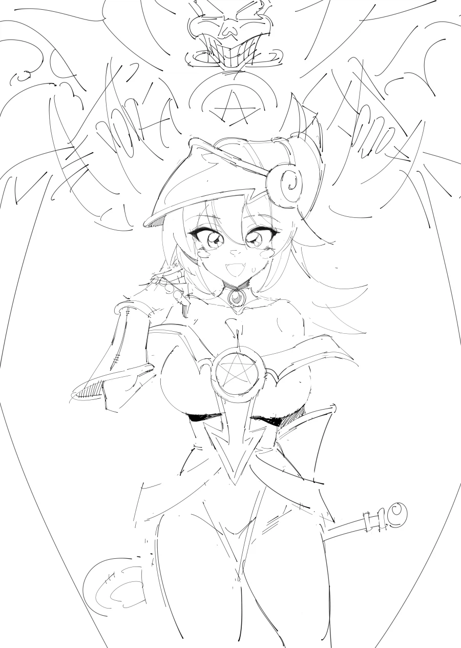 후방)유희왕 블매걸을 그려왔워요_2.webp